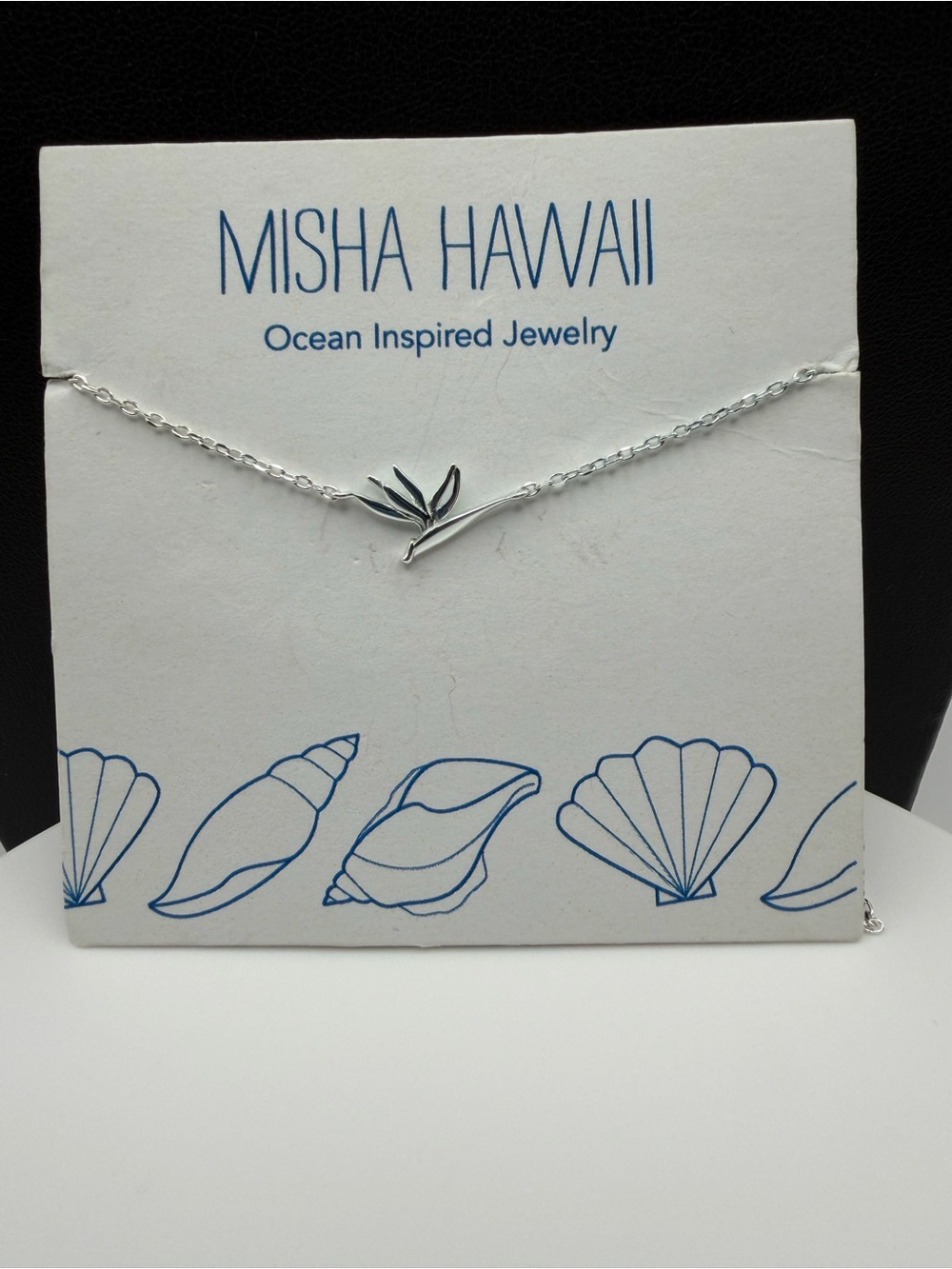 Silver Bird of Paradise Necklace - Ocean Inspired Jewelry